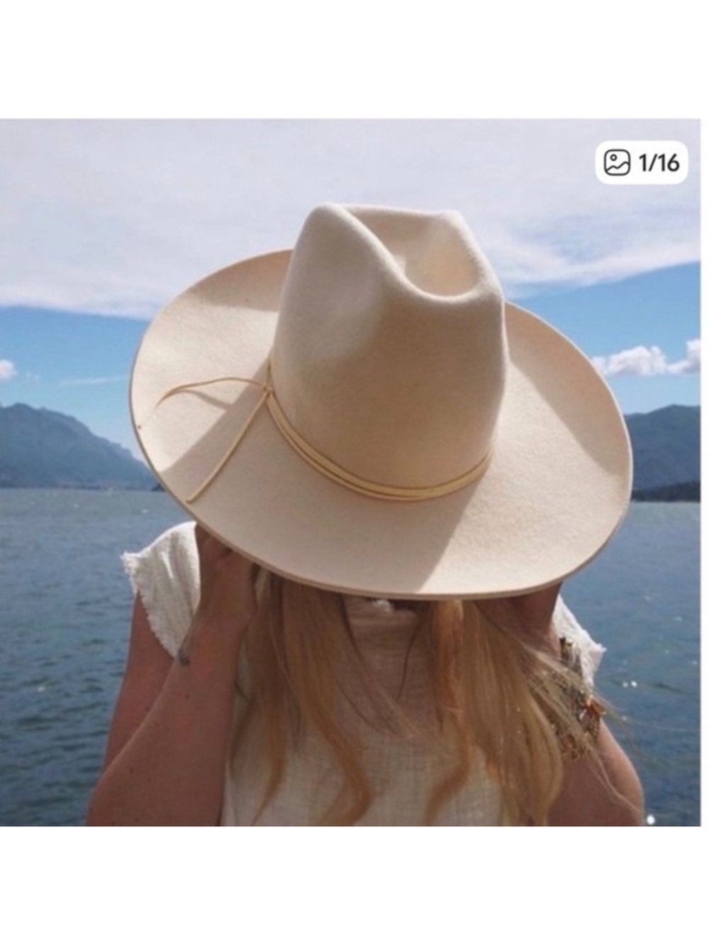 Lack of Color Goldfinger Ivory Cowboy Hat NWT